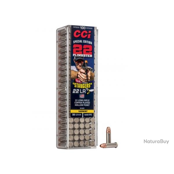 Munitions CCI strangers hyper Velocity cal.22lr 32gr copper plated hollow point par 100