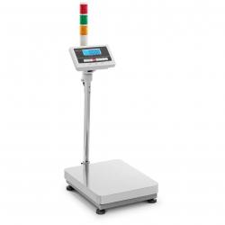 Balance plateforme professionnelle industrielle pèse-colis 300 kg / 0,005 kg 40 x 50 cm kg/lb acier