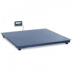 Balance au sol 5 000 kg / 2 kg 150 x 150 cm avec écran LCD acier inoxydable 14_0008318
