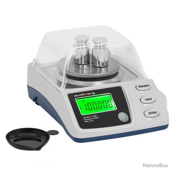 Balance de prcision digitale 0,1 120 g / 0,005 g  68 mm acier inoxydable argent 14_0008337