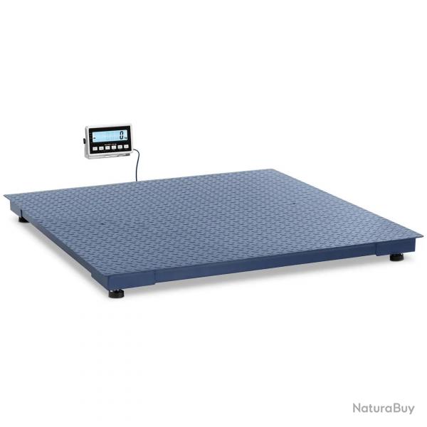 Balance au sol 3 000 kg / 1 kg 150 x 150 cm avec cran LCD acier inoxydable 14_0008317