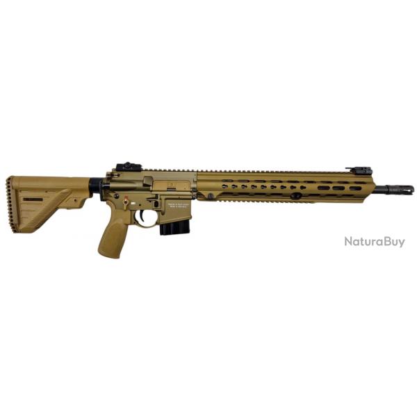 CARABINE DE TIR HK MR223 A3 CAL.223REM CANON 16.5" RAL8000 DEVANT LONG - CATEGORIE B