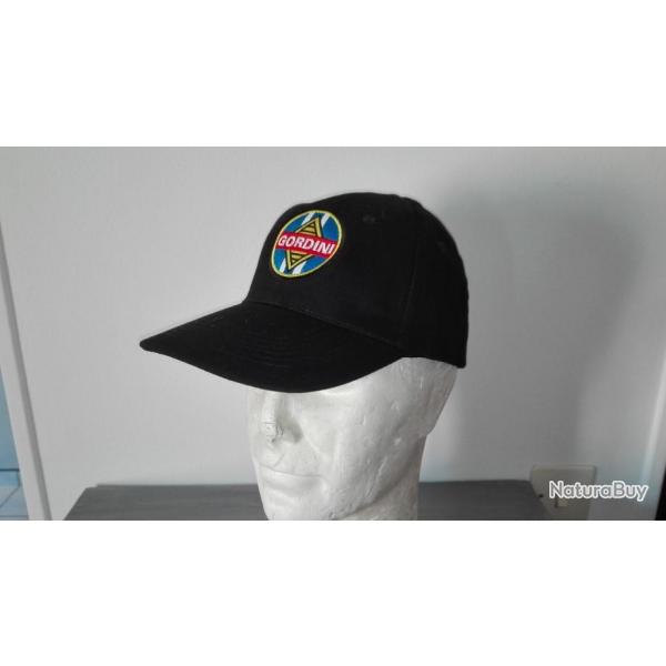 Casquette GORDINI noire ( RENAULT 8 12 17 rallye cte circuit VHC VHRS RACING VINTAGE COLLECTION )
