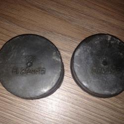 Militaria Allemand WW2 Lot de 3 Bouchons de Canon MG131 Luftwaffe