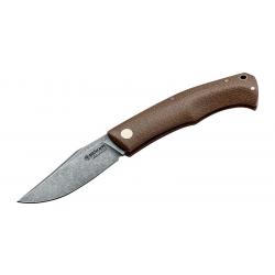 Couteau Boker Boxer EDC Brown - Lame 78mm - Manche Micarta