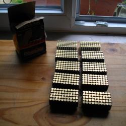 lot de 500 cartouche  vraque 22lr