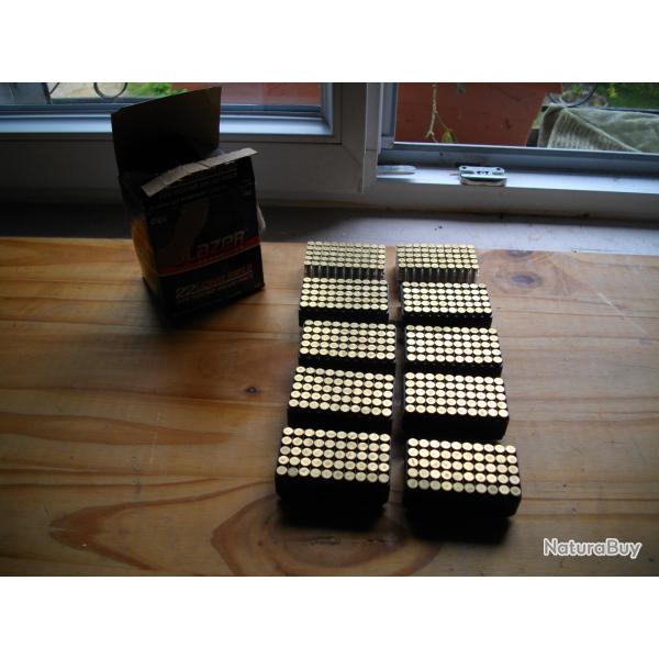 lot de 500 cartouche  vraque 22lr