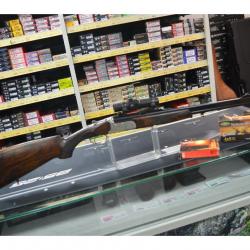 CARABINE EXPRESS SUPERPOSE DEMAS S1 CALIBRE 8X57 JRS + POINT ROUGE MONTAGE PIVOTANT D'OCCASION