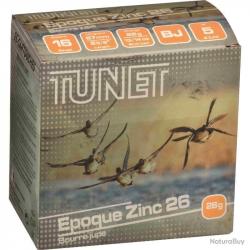CARTOUCHE TUNET EPOQUE ZINC ETAIN calibre 16/67 26g bj n°5 x25