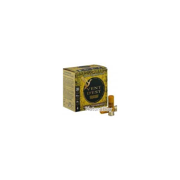 CARTOUCHE TUNET VENT D'EST YELLOW TEMPEST STEEL calibre 20/70 HP n5 x25