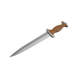 Dague Boker Suiss Dagger - Lame 219mm - Manche Cerisier - Etui métal