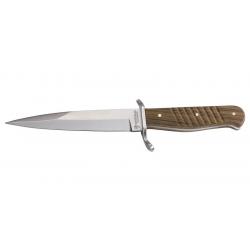 Couteau Boker Trench Knife - Lame 144mm - Manche Noyer - Etui Cuir