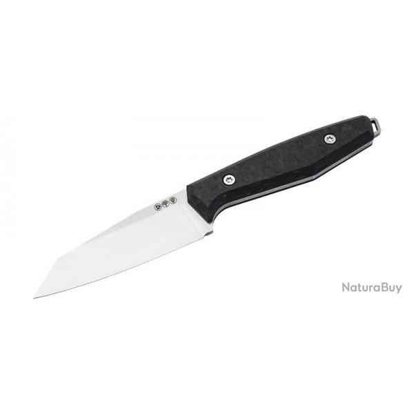 Couteau Boker Daily Knives AK1 Reverse Tanto CF - Lame 76mm - Manche Carbone - Etui cuir