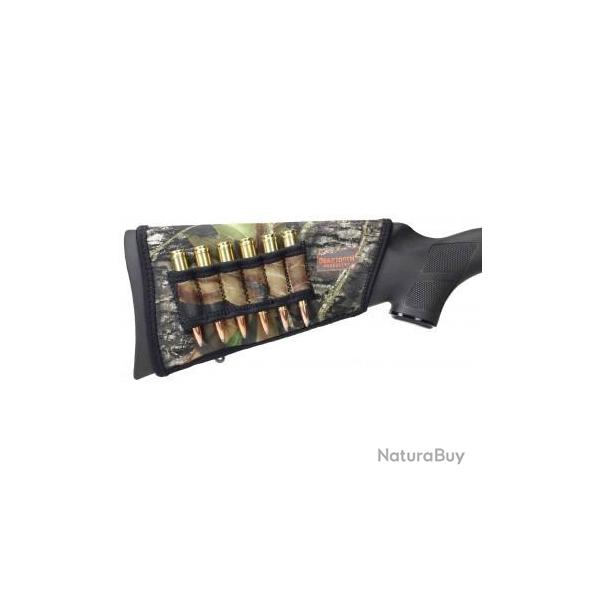 Protection crosse avec cartouchire pour carabine Noir