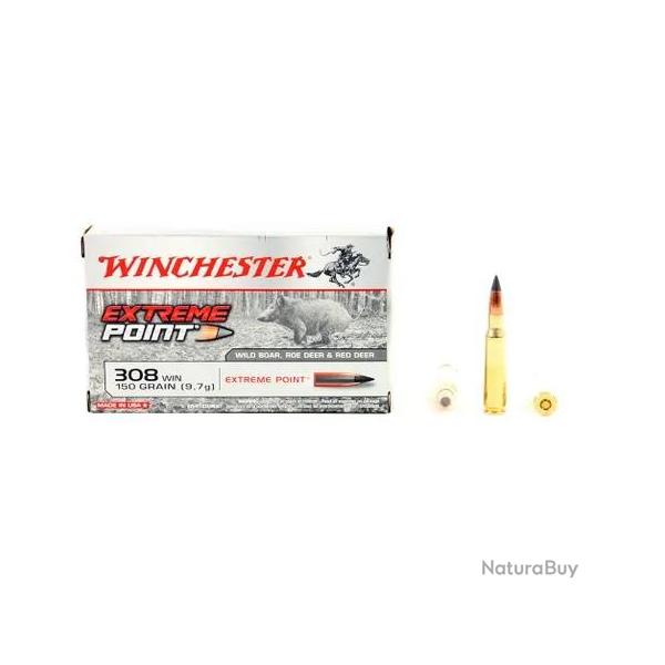 Winchester - Cartouches Cal 308 / Extrme point 150GR
