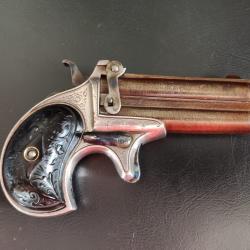 Pistolet Over and Under sous licence de fabrication, États-Unis ,XIXeme siècle.