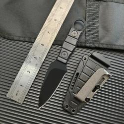 Couteau de Poche Outdoor Robuste avec Gaine Kydex - Lame Inox 7 cm - Collection Survie Randonnée n°3