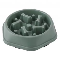 Bol Gamelle chien à alimentation lente Anti-étouffement Anti-glouton 19,5cm Vert