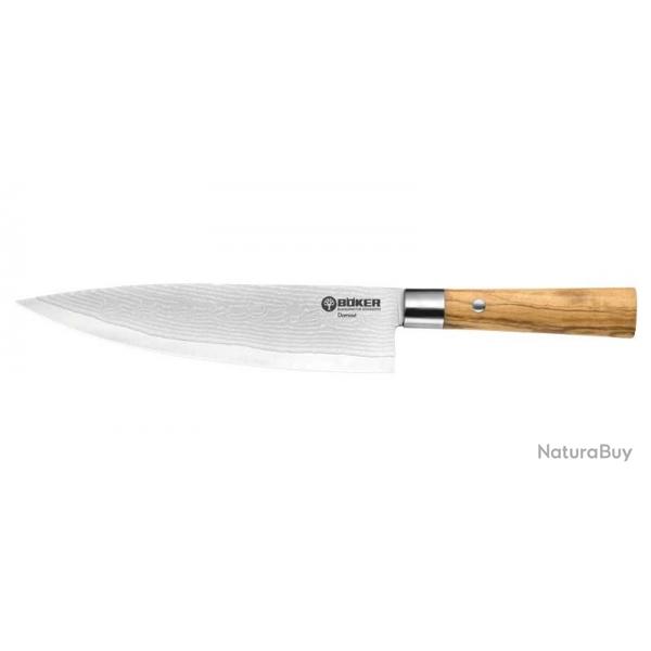 Couteau Boker Cuisine Damas Gyuto - Lame 212mm - Manche Olivier