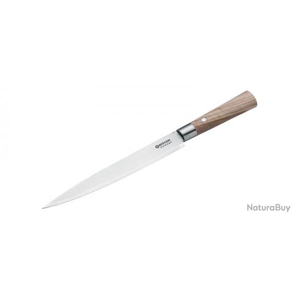 Couteau Boker Cuisine Damas Sujihiki - Lame 229mm - Manche Olivier