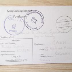 12 aout 1940 Oflag V-A Weinsberg correspondance lettre prisonnier officier 2 ww