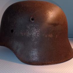 Casque Allemand modèle 42 Coque - Deuxième Guerre Mondiale - 1939/1945 (4)