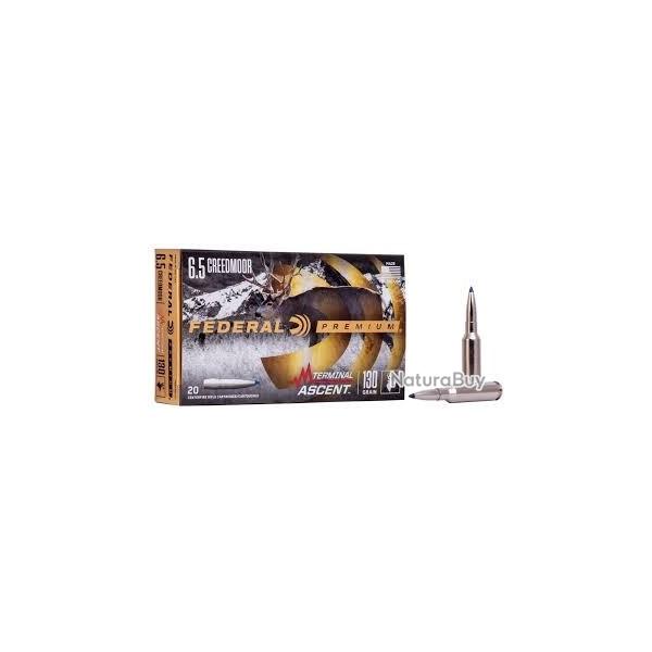 Munitions FEDERAL cal.6.5 creedmoor Terminal Ascent 130gr par 60