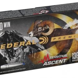 Munitions FEDERAL cal.270 win Terminal Ascent 136gr par 60