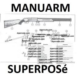 éclaté carabine MANUARM MINI SUPER superposé (envoi par mail) - VENDU PAR JEPERCUTE (m2500)