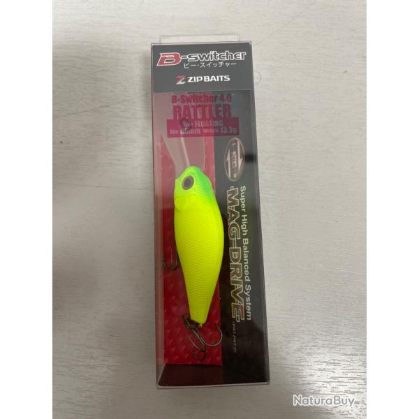 !! Ope -45%!! LEURRE ZIPBAITS B-SWITCHER 4.0 RATTLER 65mm 13.3gr col 071