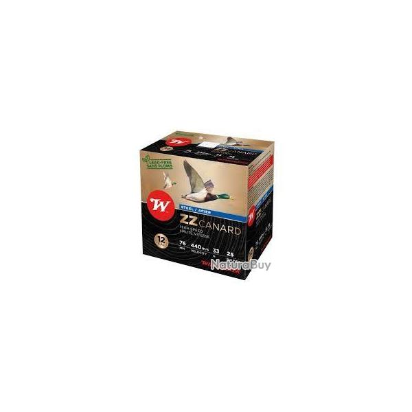 CARTOUCHE WINCHESTER ZZ CANARD ACIER 12/76 33g n3 bj x25