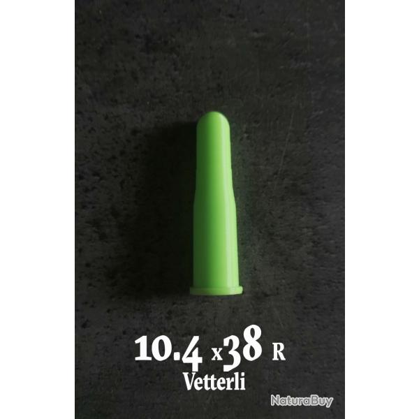 Lot de 3 Douilles Amortisseur, tir  sec 10.4 x 38 R Vetterli