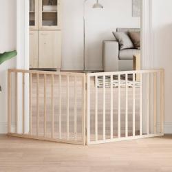 Barrière pour chien pliable 2 panneaux 160 cm bois de peuplier