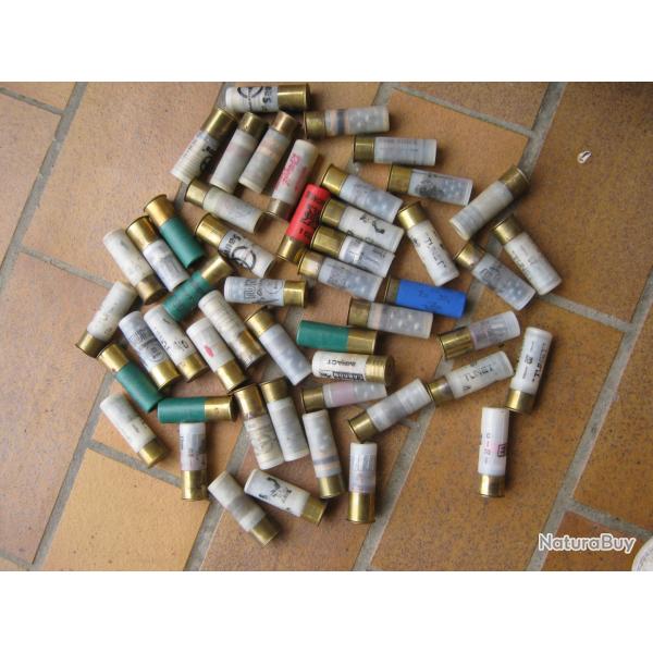 LOT DE BALLES ET DE CHEVROTINES CAL 12