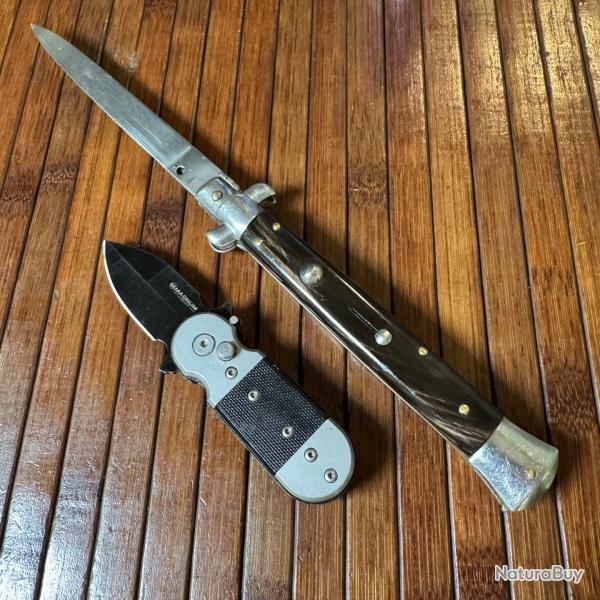 LOT DE DEUX COUTEAUX AUTOMATIQUES