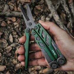 Outil multifonction NexTool Flagship Pro Poignées Inoxydable Vert 15 Outils Etui Nylon NTL20278