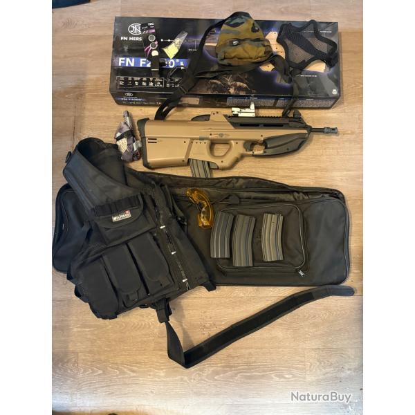 Lot quipement Airsoft  1 rplique FN f2000 Herstal