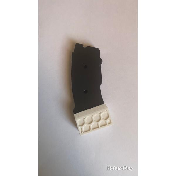 Talon de chargeur CZ455 CZ457 modle TCZ-Hexa (base pad) Blanc