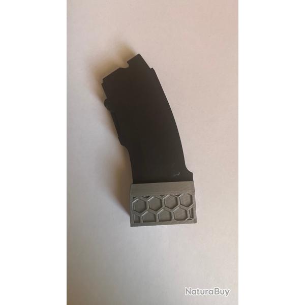 Talon de chargeur CZ455 CZ457 modle TCZ-Hexa (base pad) Gris