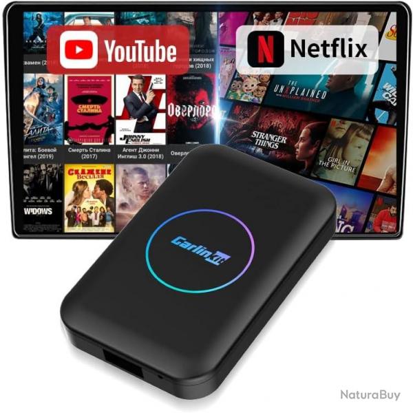 AIBOX-Lite Bote multimdia 3 en 1 Systme Android indpendant / CarPlay sans fil / Android Auto san