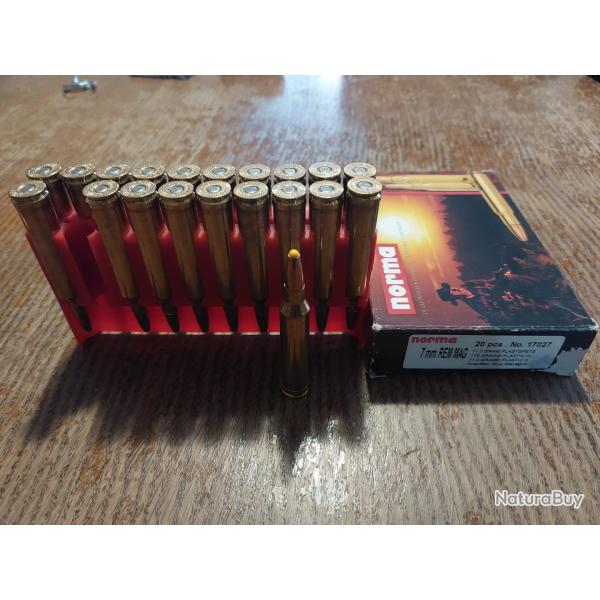 Munitions norma plastique point 7mm rem mag