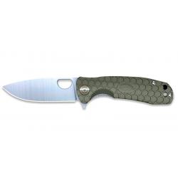 Honey Badger Flipper Small Green - Lame 71mm - Manche FRN - Clip