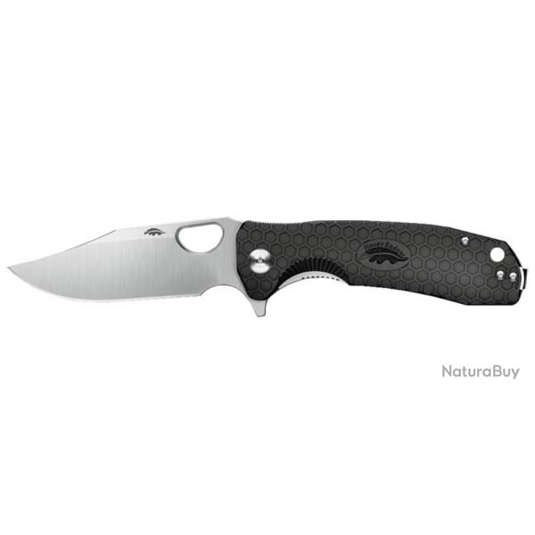 Honey Badger Flipper Small Black - Lame 71mm - Manche FRN - Clip rversible