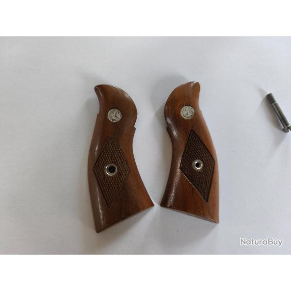 Plaquettes Ruger Redhawk trs bon etat