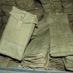 LOT 5 Pouch ,cartouchières MARK III Sten Enfield Webbing ABL Belgique 1950's
