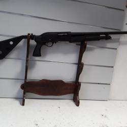 Fusil a pompe Hatsan ESCORT SFS PUMP ACTION cal.12/76 synthétique can.61cm + crosse pliante