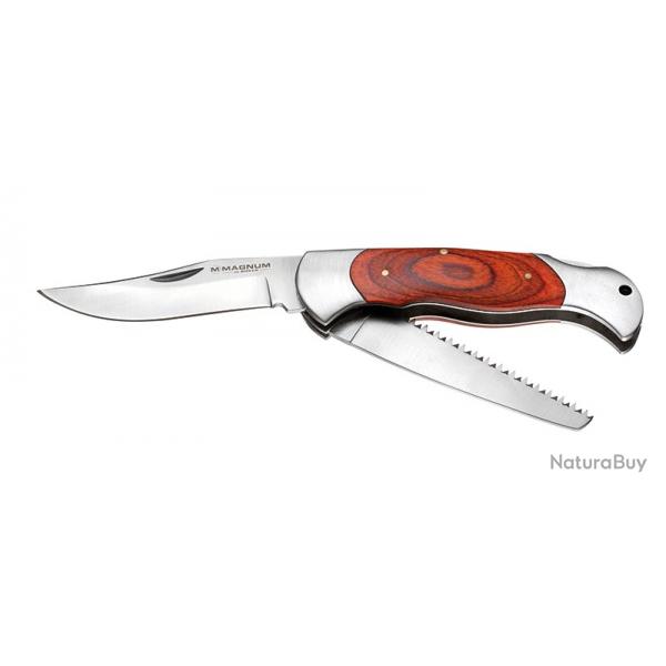 Bker Magnum Couteau Classic Hunter Slim - Lame 90mm - Manche lamell coll
