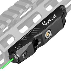 Viseur Laser Vert tactique Rechargeable Rail M-Lok/Picatinny Profil Bas Stroboscopique chasse/tir