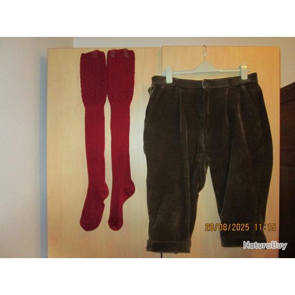 PANTALON CHASSE KNICKERS ET CHAUSSETTES