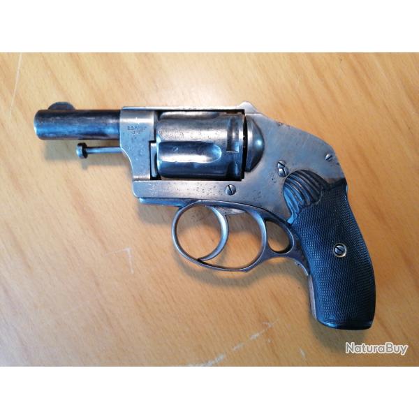 RARE REVOLVER DD OURY HAMMERLESS 8MM 92 CAT D